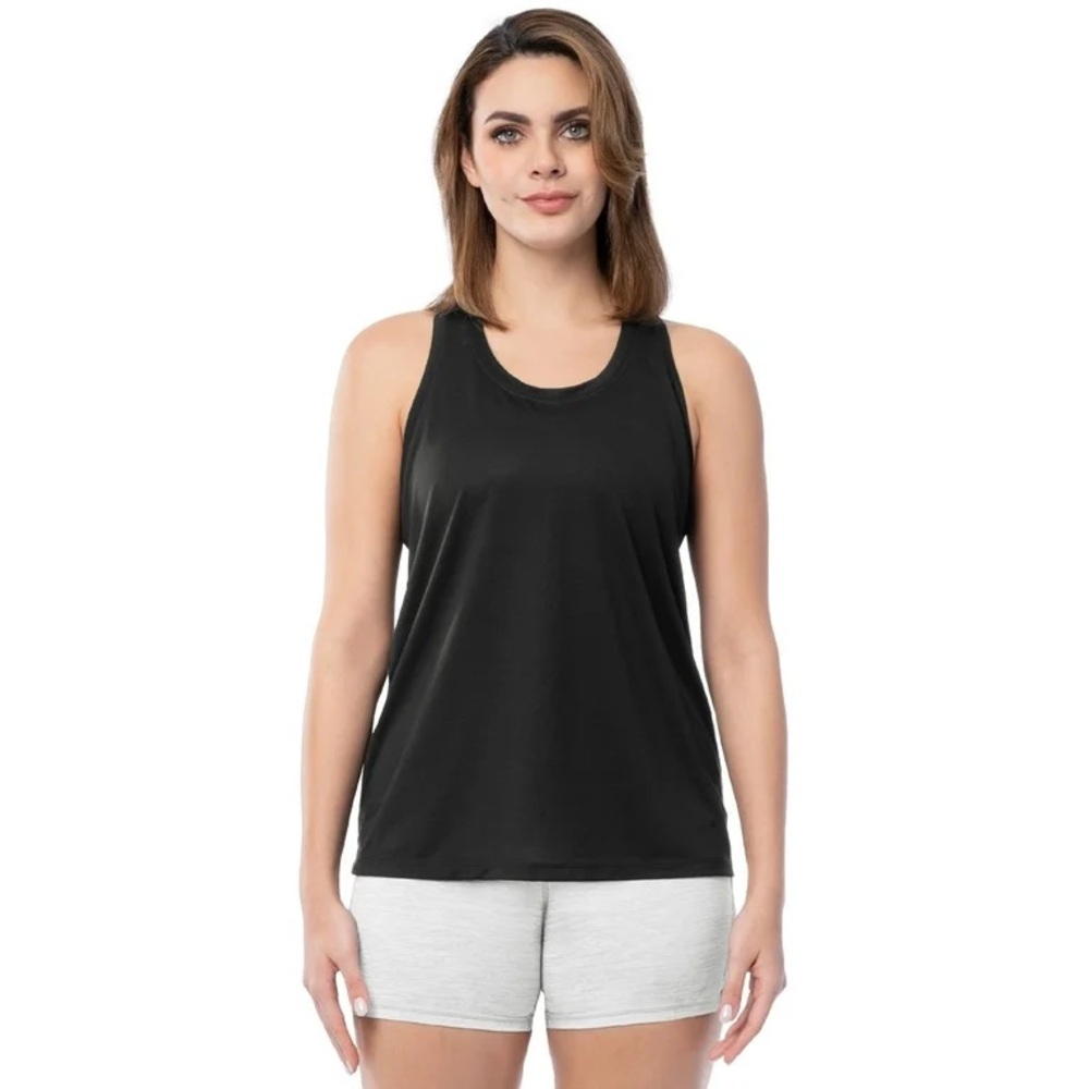 Women's Black Scoopneck tank NIP L